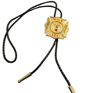 Vintage Masonic Shriners NILE 111 Tie Enamel/Gold Metal Bob Wright Potentate ‘92